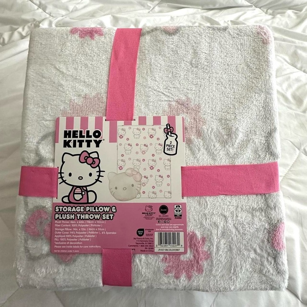 hello kitty blanket and pillow